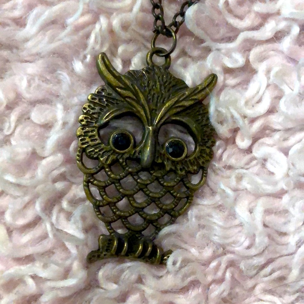 Vintage owl necklace